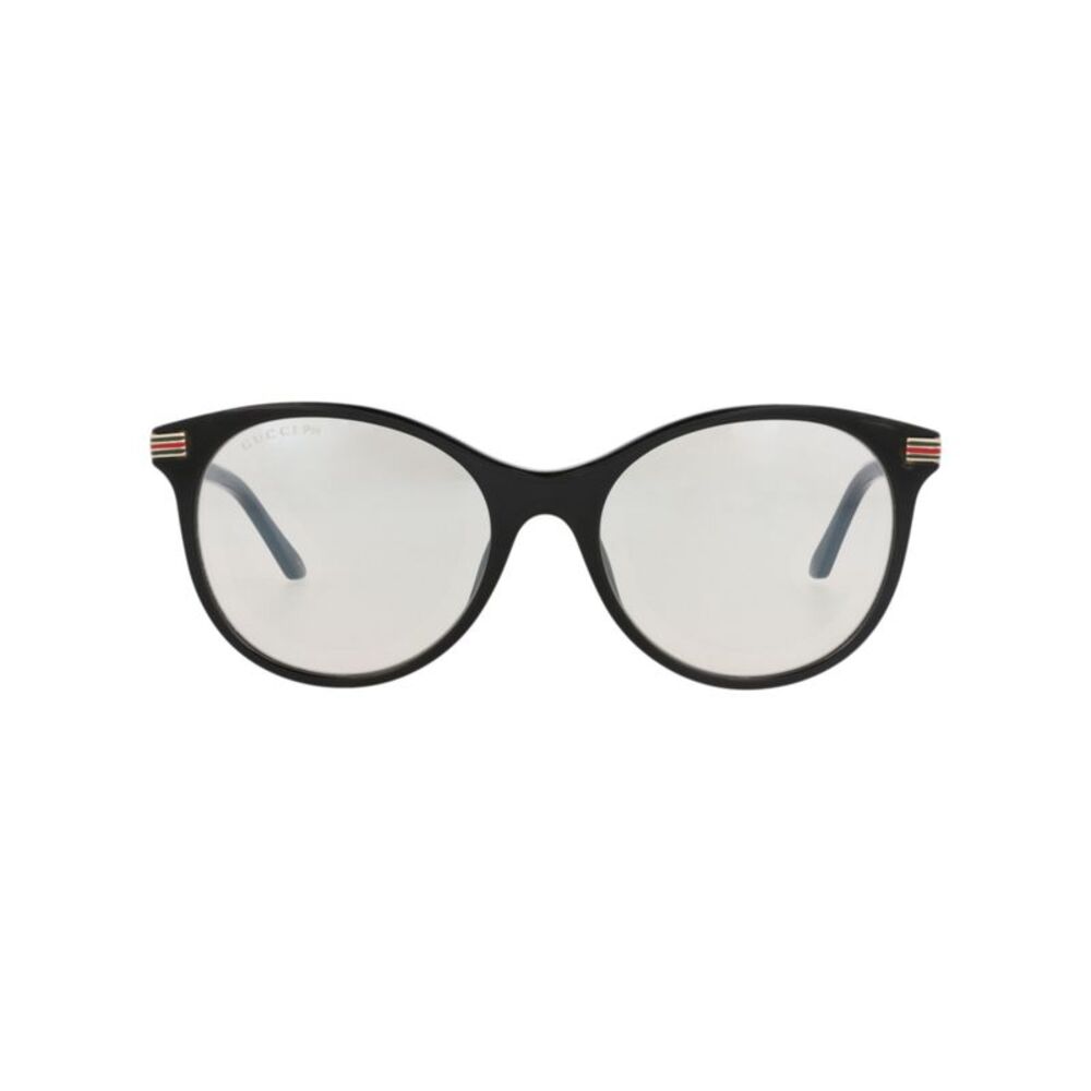 Gucci Round-Frame Recycled Acetate Sunglasses Black Womens